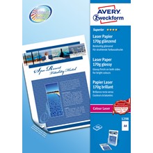 Avery Zweckform Superior Farblaser Photopapier, A4, 170g