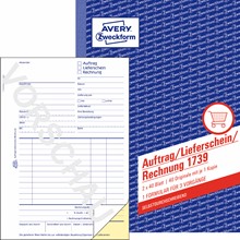 Avery Zweckform Auftrag, Lieferschein, Rechnung, A5, 5er Pack