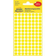 Avery Zweckform Markierungspunkte, 8 mm, 416 Etiketten, gelb