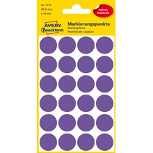Avery Zweckform Markierungspunkte Ø 18 mm, 96 Etiketten, violett