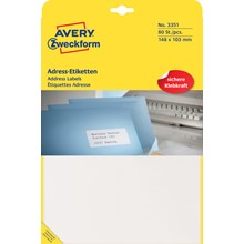 Avery Zweckform Adressetiketten für Schreibmaschine 148x103 mm