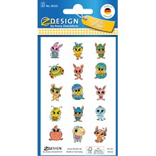 Z-Design Oster Sticker, Papier, Oster Glubschies, bunt, 30 Aufkleber