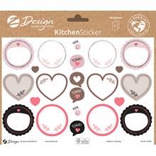 Z-Design Trend Sticker Küche, Beschriftungsetiketten, 44 Aufkleber