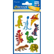Z-Design Glitter Sticker, Dinosaurier, 8 Aufkleber
