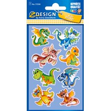 Z-Design Glossy Stickers, Dinosaurier, 8 Aufkleber