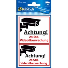 Z-Design Folien Sticker Videoüberwacht