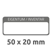 Avery Zweckform Inventar-Etiketten, 50 x 20 mm, mit Laminat, schwarz
