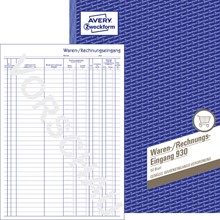 Avery Zweckform Waren- Rechnungs-Eingangsbuch beidseitig bedruckt, A4