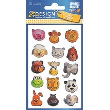 Z-Design 3D Sticker Tierköpfe
