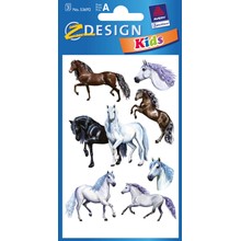 Z-Design Papier Sticker, Pferde, gezeichnet