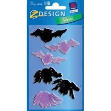 Z-Design Jelly Sticker Fledermaus/Spinne