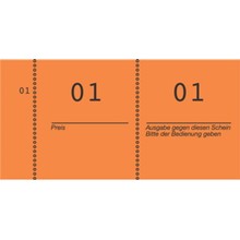 Avery Zweckform Nummernblocks orange, 10 Blocks, 105 x 53 mm