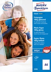 Avery Zweckform Classic Inkjet-Photopapier, glänzend, A4, 180 g