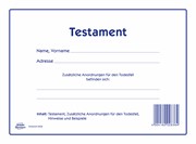 Avery Zweckform Testament Vordruckset, 220 x 163 mm