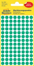 Avery Zweckform Markierungspunkte, 8 mm, 416 Etiketten, grün