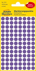 Avery Zweckform Markierungspunkte Ø 8 mm, 416 Etiketten, violett