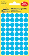 Avery Zweckform Markierungspunkte, 12 mm, 270 Etiketten, blau