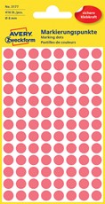 Avery Zweckform Markierungspunkte, 8 mm, 416 Etiketten, leuchtrot