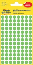 Avery Zweckform Markierungspunkte, 8 mm, 416 Etiketten, leuchtgrün