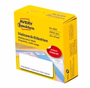 Avery Zweckform Vielzweck-Etiketten im Spender, 50 x 19 mm, weiß