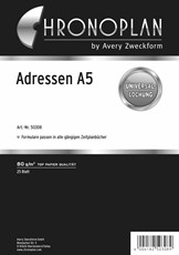 Avery Zweckform Chronoplan Adressen A5