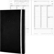 Chronoplan Chronobook Buchkalender 2024, ca. A5, Wochenplan, schwarz