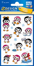 Z-Design Metallic Sticker Pinguine