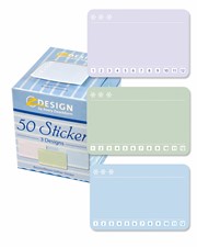 Z-Design Sticker Eiskristalle, Ø 38 mm, 50 Aufkleber im Spender