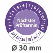Avery Zweckform Prüfplaketten, Ø 30 mm, violett