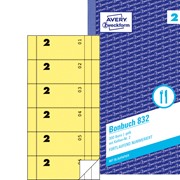 Avery Zweckform Bonbuch 105x198 Bons gelb, 5er Pack