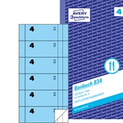 Avery Zweckform Bonbuch 105x198 Bons blau