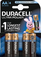 Duracell Ultra Power Batterien, AA, 4er Pack