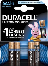 Duracell Ultra Power Batterien, AAA, 4er Pack