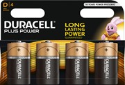 Duracell Plus Power Batterien, D 4er Pack