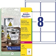 Avery Zweckform Wetterfeste Folien-Etiketten, 99,1 x 67,7 mm, 20 Bögen