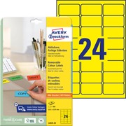 Avery Zweckform Etiketten 63,5x33,9 mm, 20 Bögen, gelb