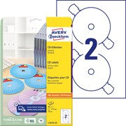 Avery Zweckform CD-Etiketten SuperSize, Durchmesser 117 mm, 25 Bögen