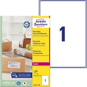 Avery Zweckform Recycling Etiketten 199,6x289,1 mm, 100 Bögen