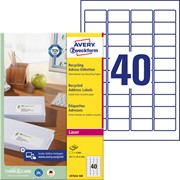Avery Zweckform Recycling Etiketten, 45,7 x 25,4 mm, 100 Bogen