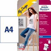 Avery Zweckform T-Shirt-Folie für helle Textilien, A5