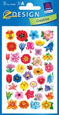Z-Design Blumen-Sticker kleine Blütenköpfe