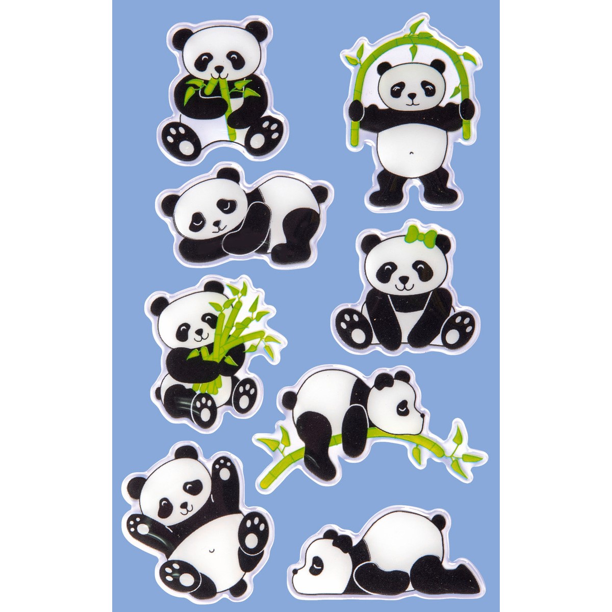 Avery Zweckform 57297 3D Sticker Panda, 3D Effekt