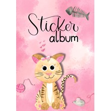 Z-Design Stickeralbum, Katze, 148 x 210 mm