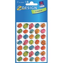Z-Design Sticker Crystal Lustige Gesichter